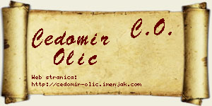 Čedomir Olić vizit kartica